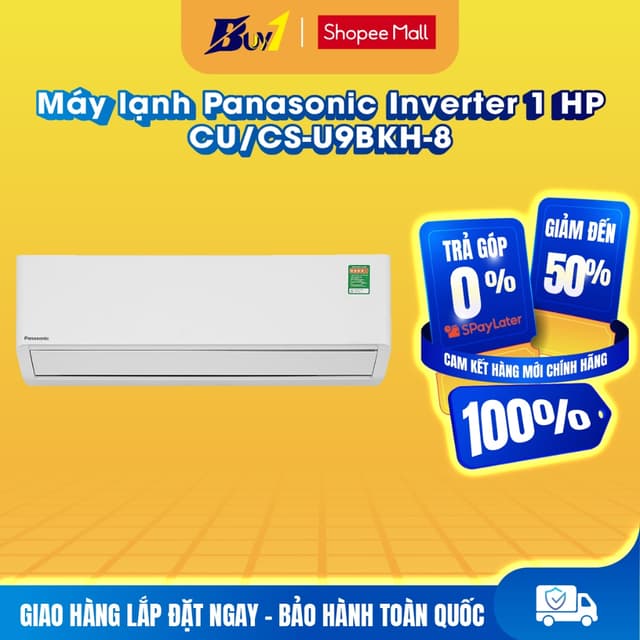CU/CS-U9BKH-8 - Máy lạnh Panasonic Inverter 1 HP CU/CS-U9BKH-8 - Hàng chính hãng - Ảnh 5