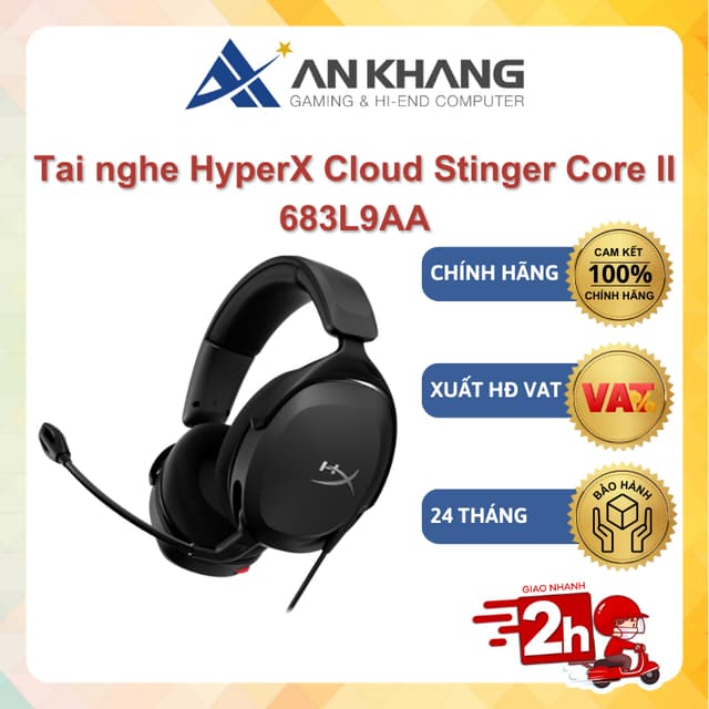 Tai nghe có dây Gaming HP HyperX Cloud Stinger Core II 683L9AA Chính hãng Bảo hành 24 Tháng - Ảnh 9