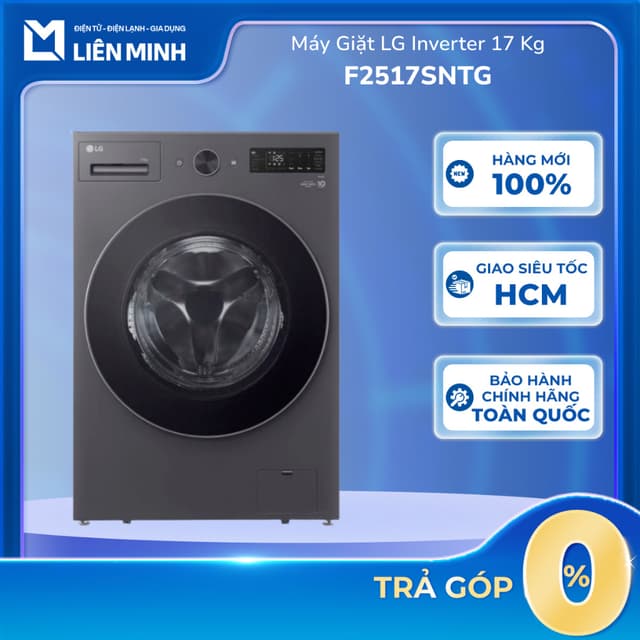[Shopee - Lắp đặt 0Đ HN HCM] - F2515SNTG | F2517SNTG - Máy Giặt LG AI DD Inverter 15 Kg / 17Kg - Ảnh 6