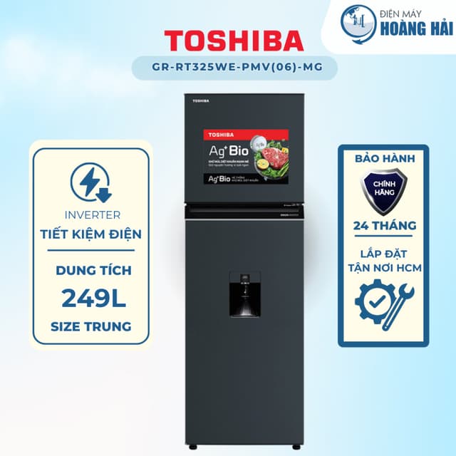 GR-RT325WE-PMV(06)-MG Tủ lạnh Toshiba Inverter 249 lít GR-RT325WE-PMV(06)-MG Hàng chính hãng 100% - Ảnh 9