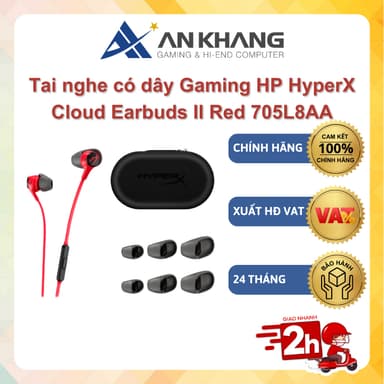So sánh giá Tai nghe có dây Gaming HP HyperX Cloud Earbuds II Red 705L8AA Chính hãng Bảo hành 24 Tháng rẻ nhất?