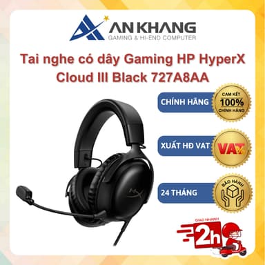 So sánh giá Tai nghe có dây Gaming HP HyperX Cloud III Black 727A8AA Chính hãng Bảo hành 24 Tháng rẻ nhất?