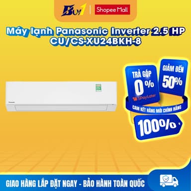 So sánh giá CU/CS-XU24BKH-8 - Máy lạnh Panasonic Inverter 2.5 HP CU/CS-XU24BKH-8 - Hàng chính hãng rẻ nhất?
