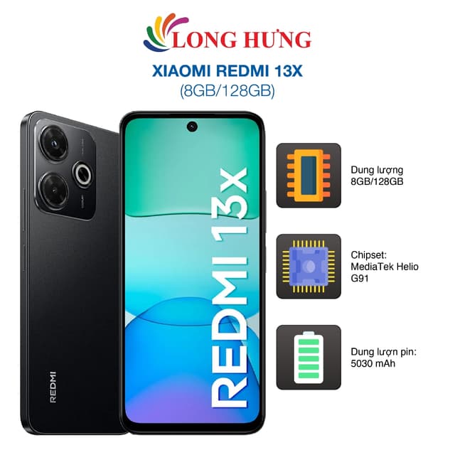 Điện thoại Xiaomi Redmi 13x (8GB/128GB) - Hàng chính hãng - Ảnh 6