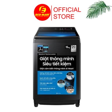 So sánh giá Máy giặt Samsung WA80F15B6BSV Inverter 15 kg có lắp đặt rẻ nhất?