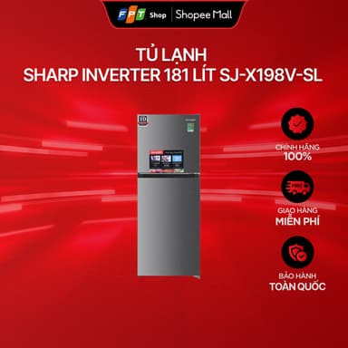 So sánh giá [Chỉ GH tận nơi] Tủ lạnh Sharp Inverter 181 lít SJ-X198V-SL rẻ nhất?