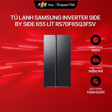 So sánh giá [Chỉ GH tận nơi] Tủ lạnh Samsung Inverter Side By Side 655 lít RS70F65Q3FSV rẻ nhất?