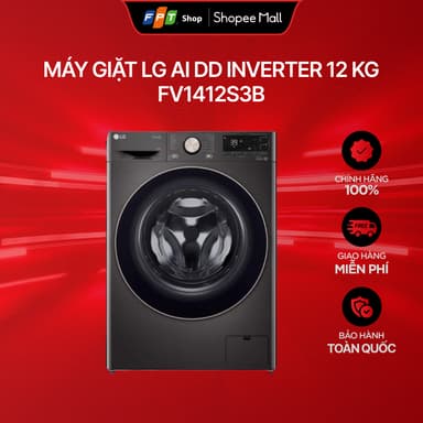 So sánh giá [Chỉ GH tận nơi] Máy giặt cửa trước LG AI DD Inverter 12 Kg FV1412S3B rẻ nhất?
