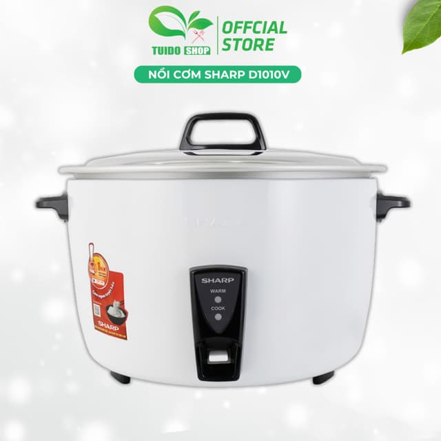 Nồi cơm công nghiệp nắp rời Sharp 10 lít KSH-D1010V - Hàng chính hãng TUIDO SHOP - Ảnh 2