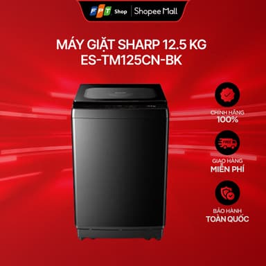 So sánh giá [Chỉ GH tận nơi]  Máy giặt cửa trên Sharp 12.5 kg ES-TM125CN-BK rẻ nhất?