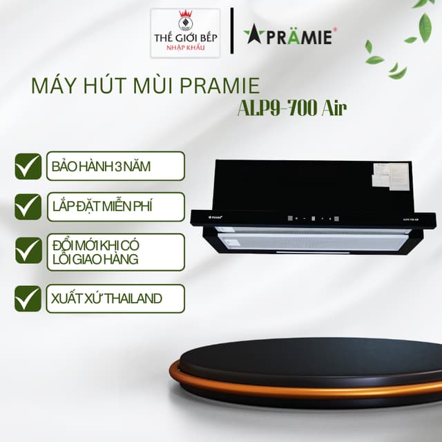 Máy hút mùi âm tủ Pramie ALP9-700 AIR – Công suất hút 750 m³/h – Điều khiển Vẫy Tay Và Cảm Ứng - Ảnh 3