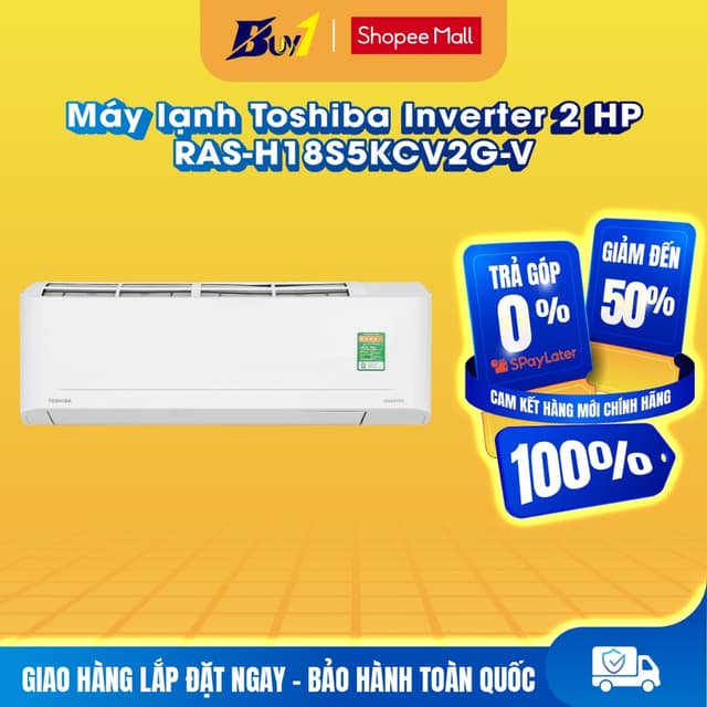 RAS-H18S5KCV2G-V - Máy lạnh Toshiba Inverter 2 HP RAS-H18S5KCV2G-V - Hàng chính hãng - Ảnh 11