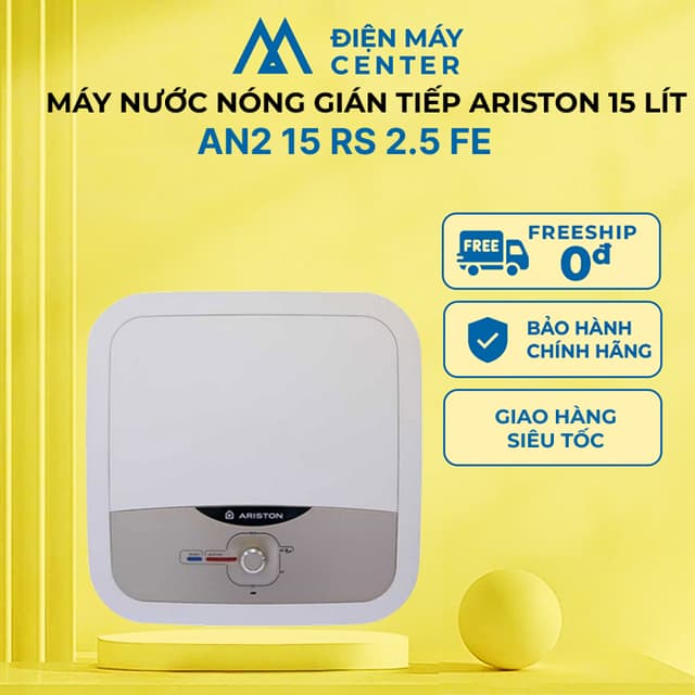 Máy nước nóng gián tiếp Ariston 15 lít 2500W AN2 15 RS 2.5 FE - Bảo hành chính hãng 2 năm tại nhà - Ảnh 8