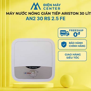 So sánh giá Máy nước nóng gián tiếp Ariston 30 lít 2500W AN2 30 RS 2.5 FE - Bảo hành chính hãng 24 tháng tại nhà rẻ nhất?