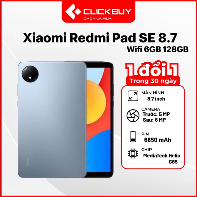 Xiaomi Redmi Pad SE 8.7 chính hãng Wifi 6GB/128GB - Ảnh 1