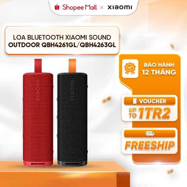 Loa Bluetooth Xiaomi Sound Outdoor QBH4261GL/QBH4263GL - Âm thanh sống động 30W mạnh mẽ - Bluetooth 5.4 - Pin 2600mAh - Ảnh 7