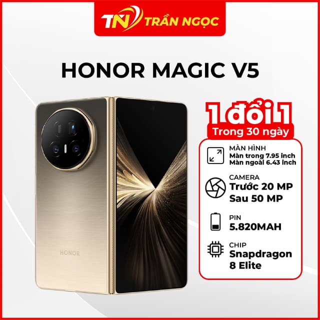 Điện thoại Honor Magic V5 (5G) 16GB 512GB Chính Hãng - Ảnh 1
