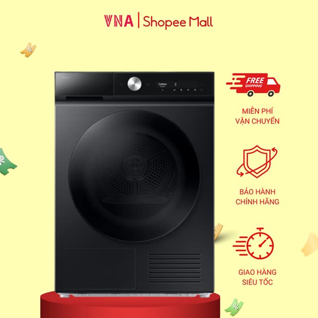 Máy sấy bơm nhiệt Samsung 10 Kg DV10BB9440GBSV - Chính hãng bảo hành 24 tháng - Máy sấy Heatpump - Ảnh 11