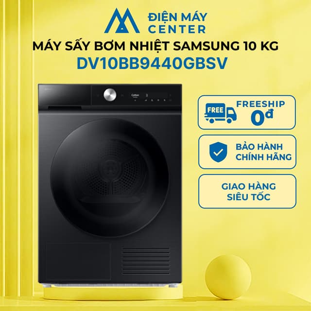 Máy sấy bơm nhiệt Samsung 10 Kg DV10BB9440GBSV - Cảm Biến AI Dry - Chính hãng bảo hành 24 tháng - Ảnh 8