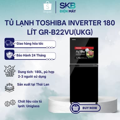 So sánh giá Tủ lạnh Toshiba inverter 180 lít GR-B22VU(UKG) rẻ nhất?