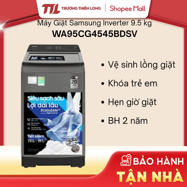 WA95CG4545BDSV - Máy Giặt Samsung Inverter 9.5 Kg WA95CG4545BD [TOÀN QUỐC] - Ảnh 11