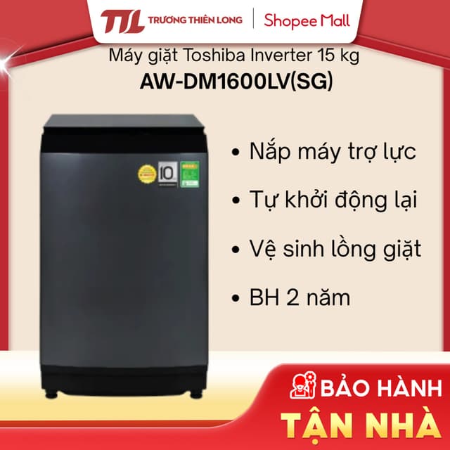 Máy Giặt Toshiba Inverter 15 Kg AW-DM1600LV(SG) - Ảnh 3