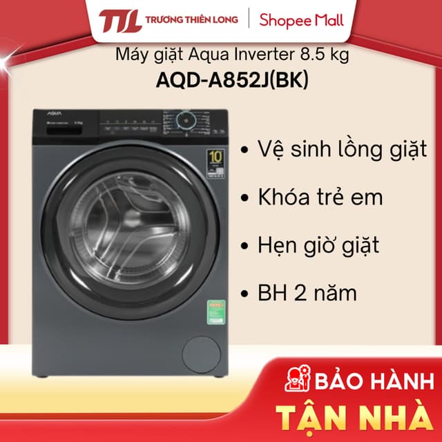 AQD-A852J(BK) - Máy Giặt Aqua Inverter 8.5 Kg AQD-A852J(BK) [TOÀN QUỐC] - Ảnh 5