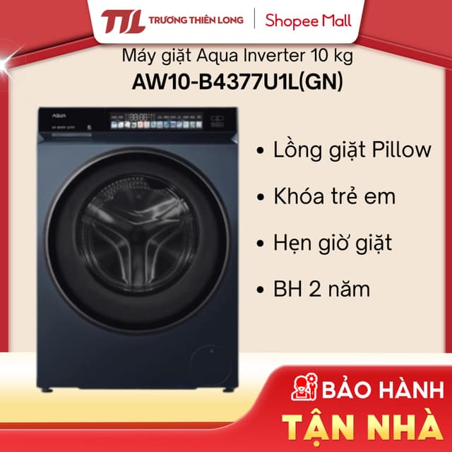 AW10-B4377U1L(GN) - Máy Giặt Cửa Trước Inverter 10 Kg AW10-B4377U1L(GN) - Ảnh 3