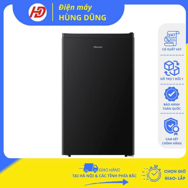 [ SHIP HOẢ TỐC 2H HÀ NỘI] Tủ lạnh mini Hisense HR09DB 94 lít / HR05DB 45 lít ,Cửa đảo chiều cho phép thay đổi hướng mở - Ảnh 12