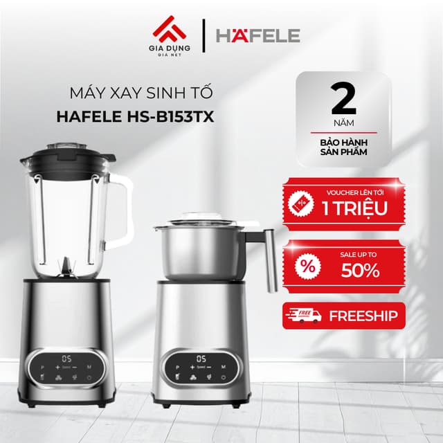 Máy Xay Sinh Tố Hafele HS-B153TX (535.43.292) - Công suất 1000W - 2 cối -10 mức tốc độ -3 chế độ xay - Bảo hành 24 tháng - Ảnh 12