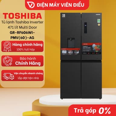 So sánh giá [FREESHIP NGHỆ AN] Tủ lạnh Toshiba Inverter 471 lít Multi Door GR-RF606WI-PMV(60)-AG rẻ nhất?