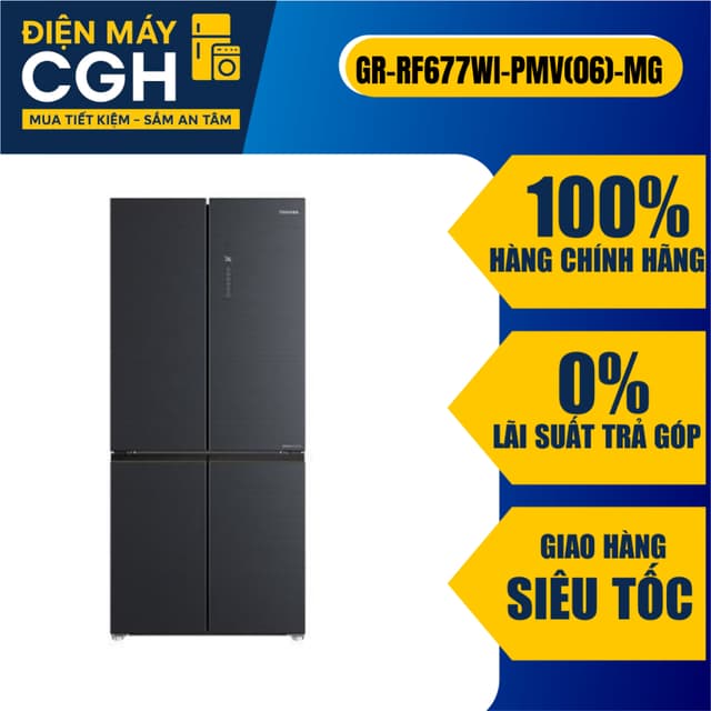 Tủ lạnh Toshiba Inverter 515 lít Multi Door GR-RF677WI-PMV(06)-MG - Ảnh 7