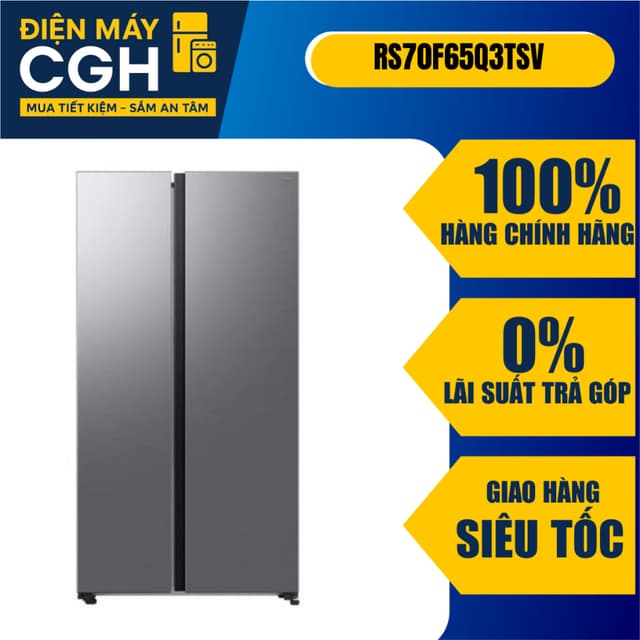 Tủ lạnh Samsung Inverter 655 lít Side By Side RS70F65Q3TSV - Ảnh 8