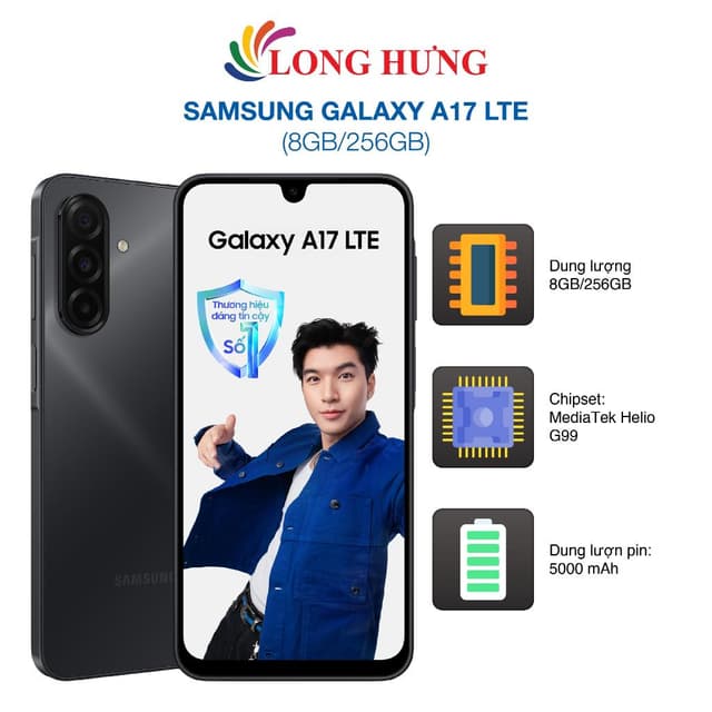 Điện thoại Samsung Galaxy A17 LTE (8GB/128GB) - Hàng chính hãng - Ảnh 12