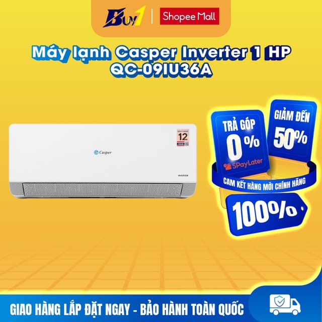 QC-09IU36A - Máy lạnh Casper Inverter 1 HP QC-09IU36A - Hàng chính hãng - Ảnh 11