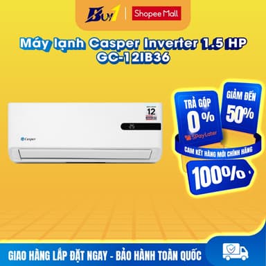 So sánh giá GC-12IB36 - Máy lạnh Casper Inverter 1.5 HP GC-12IB36 - Hàng chính hãng rẻ nhất?