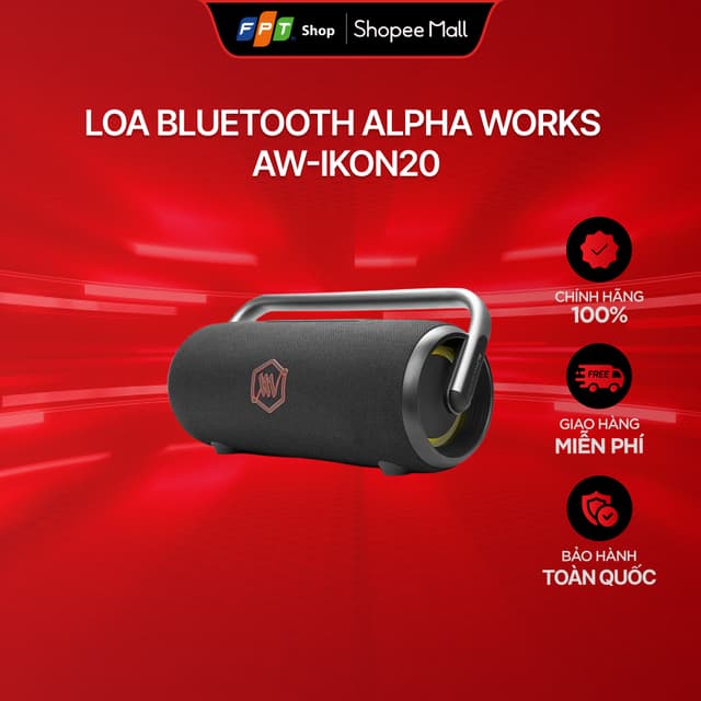[Chỉ GH tận nơi] Loa Bluetooth ALPHA WORKS AW-IKON20 - Ảnh 1