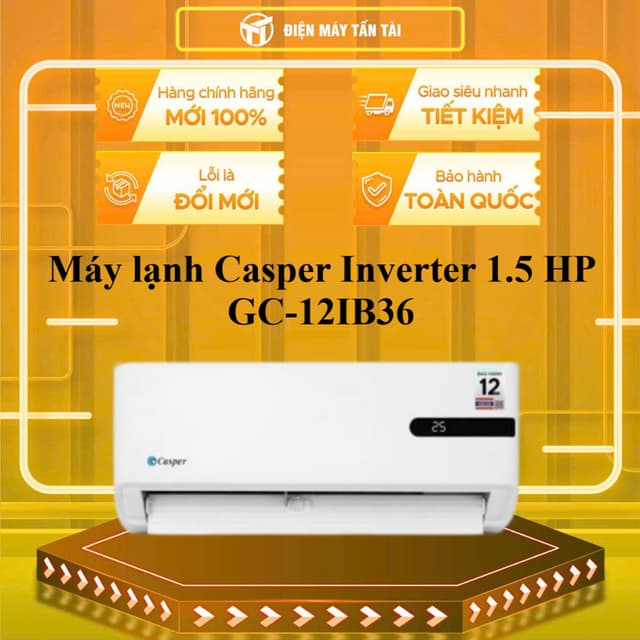 [SHOPEE - LẮP ĐẶT 0Đ HN HCM] GC-12IB36 - Máy lạnh Casper Inverter 1.5 HP GC-12IB36 - Ảnh 8
