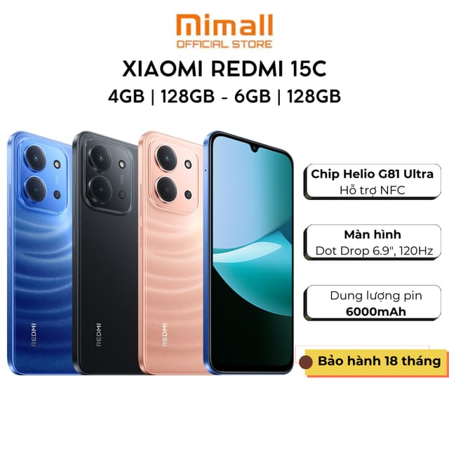 Điện thoại Xiaomi Redmi 15C 4GB/128GB - 6GB/128GB | Pin 6000mAh |  | Hàng Chính Hãng | BH 18 Tháng - Ảnh 10