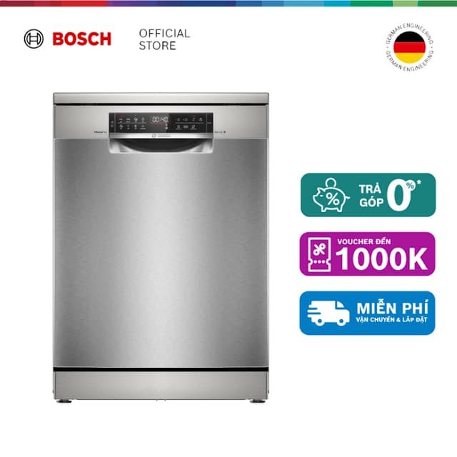 04.04 - 06.04 | Voucher Shopee lên đến 3tr | [LS] Máy Rửa Chén Độc Lập 14 Bộ Bosch SMS6ECI04E - Series 6 (60cm) - Ảnh 10