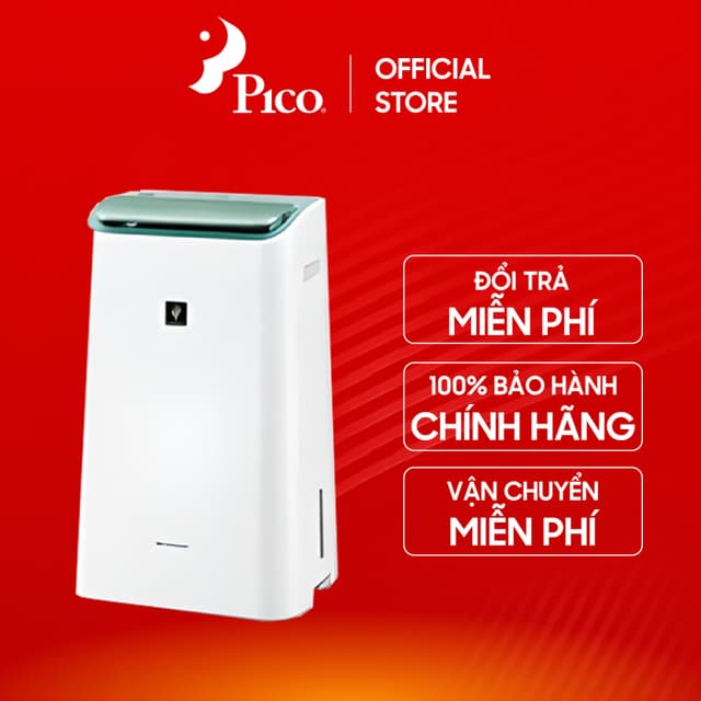 Máy hút ẩm tạo ion Sharp DW-E16FA-W 16L 38m2, chức năng lọc không khí Hepa - Ảnh 12