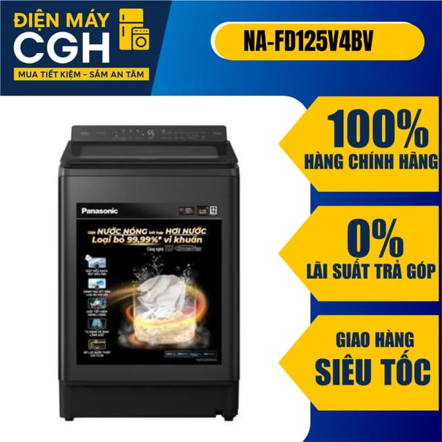 Máy giặt Panasonic Inverter 12.5 kg NA-FD125V4BV - Ảnh 7