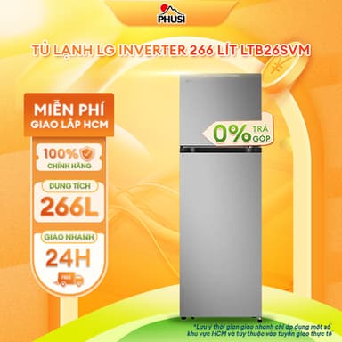 So sánh giá LTB26SVM [GIAO HÀNG MIỄN PHÍ HCM] Tủ lạnh LG Inverter 266 lít - CHÍNH HÃNG rẻ nhất?