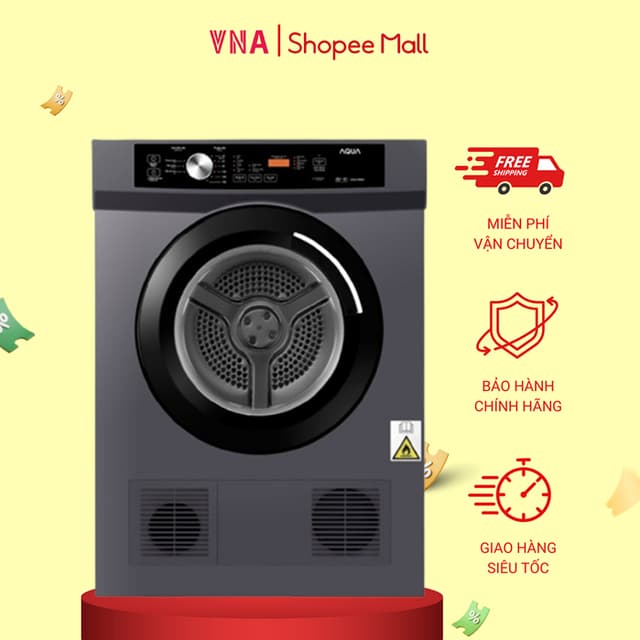 Máy sấy thông hơi Aqua 8 kg AQH-V800H SS - Bảo hành chính hãng 24 tháng - Ảnh 2