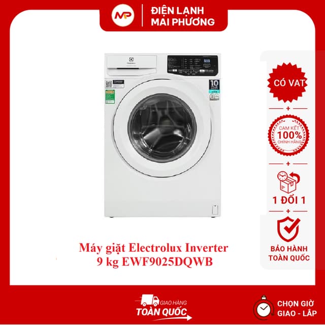 [FREESHIP + LẮP ĐẶT HN]Máy giặt Electrolux UltimateCare 100 Inverter 9 kg EWF9025DQWB - Bảo hành 24 tháng - Ảnh 8
