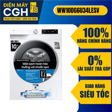 So sánh giá Máy giặt Samsung WW10DG6U34LESV AI EcoBubble Inverter 10 kg rẻ nhất?