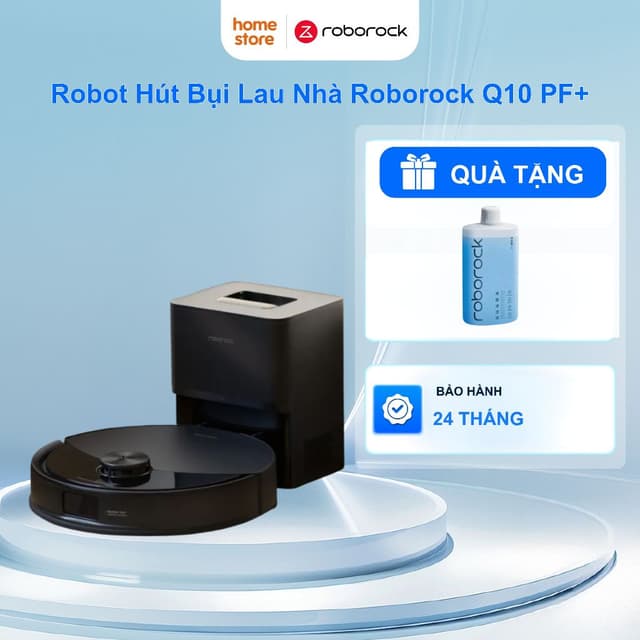 Robot Hút Bụi Lau Nhà Roborock Q10 PF+ Chính Hãng | Tự Động Đổ Rác | Bảo Hành 24 Tháng - Ảnh 1