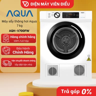 So sánh giá [FREESHIP NGHỆ AN] AQH-V700FW - Máy sấy thông hơi Aqua 7 kg AQH-V700FW sấy khô, bền bỉ rẻ nhất?