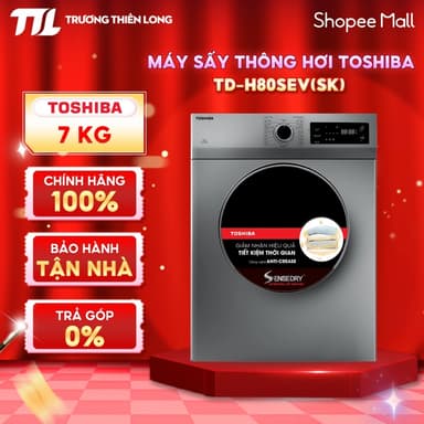 So sánh giá TD-H80SEV(SK) - Máy Sấy Thông Hơi 7 Kg Toshiba TD-H80SEV(SK) [TOÀN QUỐC] rẻ nhất?