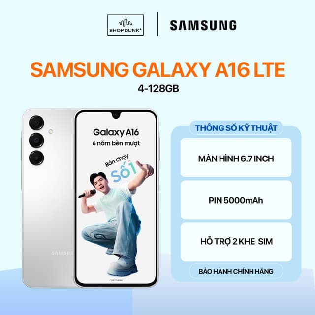 Điện Thoại Samsung Galaxy A16 LTE 4GB/128GB Chính Hãng - Ảnh 2